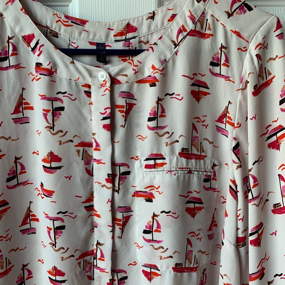 NYDJ 0X Pintuck Blouse